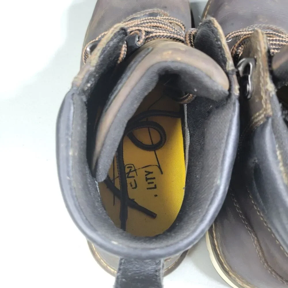 Keen Akron Utility Work Boots Mens Size 9 Waterproof Leather Slip Resistant